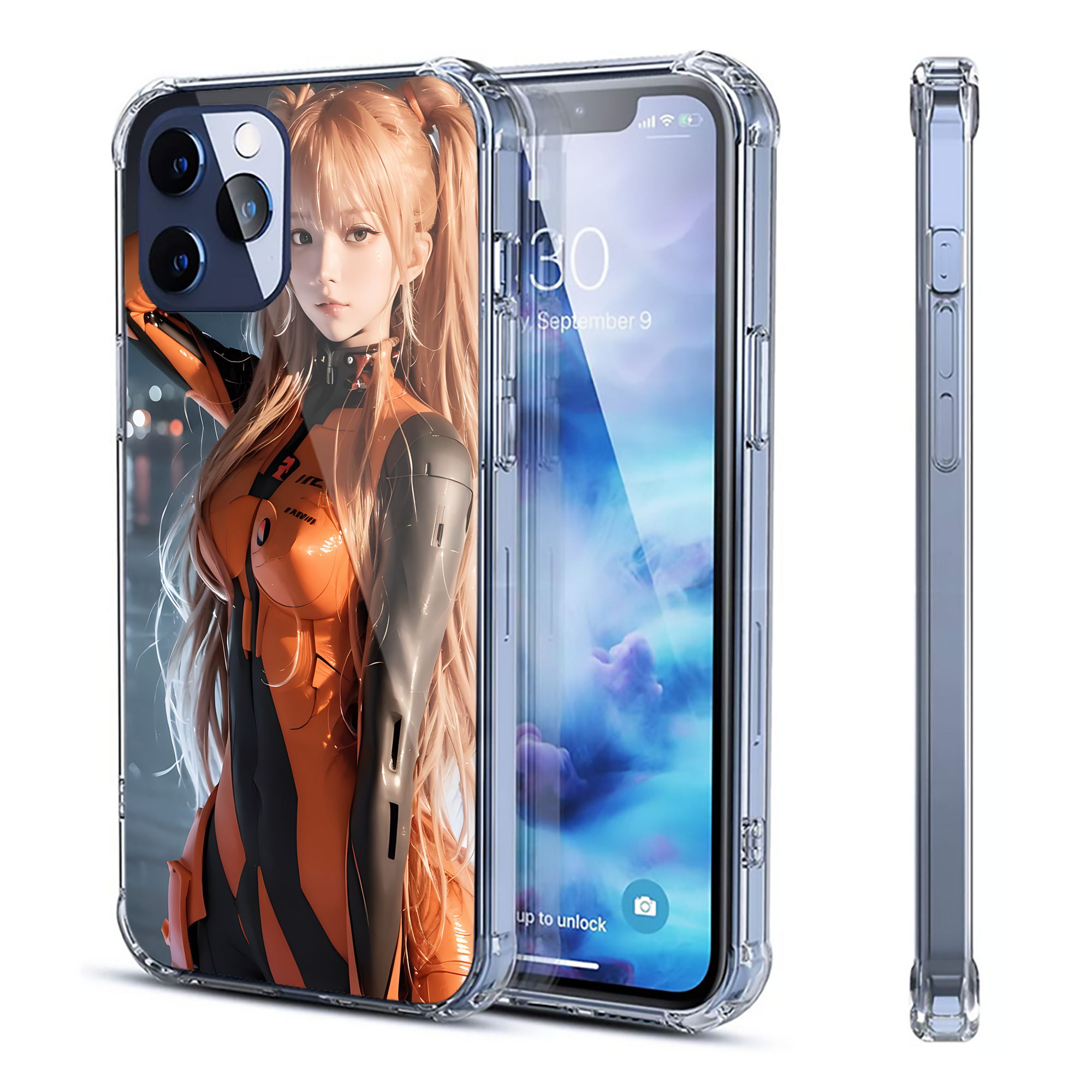（画像用） EVA 新世紀エヴァンゲリオン 【iPhone 12シリーズ対応】透明スマホケース（クリアソフトケース）